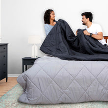Load image into Gallery viewer, Restolex - All season Reversible Comforter Black Mystery (7469362938020)
