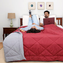 Load image into Gallery viewer, Restolex - All season Reversible Comforter Cherry Red (7469364674724)
