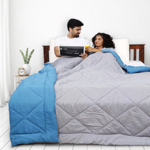 Load image into Gallery viewer, Restolex - All season Reversible Comforter Seagull blue (7469361070244)
