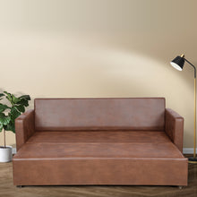 Load image into Gallery viewer, Sofa Cum Bed Three Seater - Arbor Brown (7477364129956)

